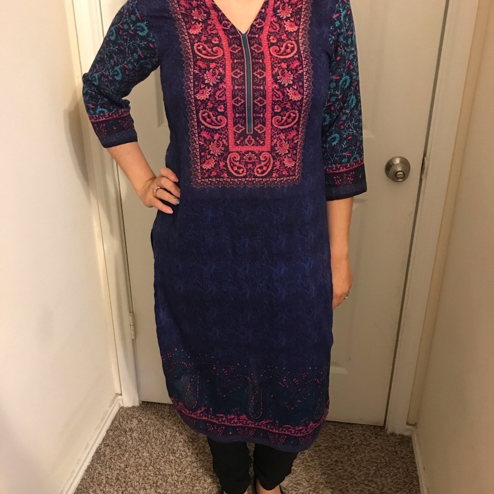 Casual salwar kameez.